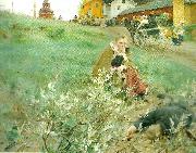 Anders Zorn mora marknad oil painting reproduction